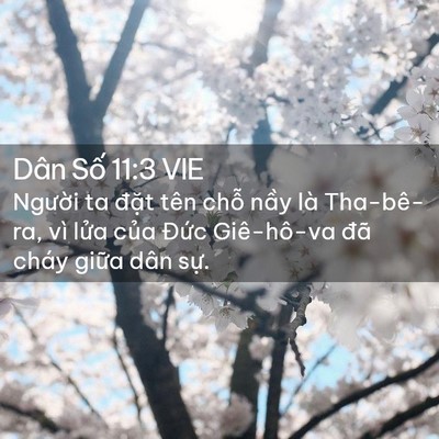 Picture 02 - Dân Số 11:3 VIE - Người ta đặt tên chỗ nầy là - Bible Verse Picture
