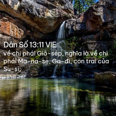 Picture 02 - Dân Số 13:11 VIE - về chi phái Giô-sép, nghĩa là về chi - Bible Verse Picture