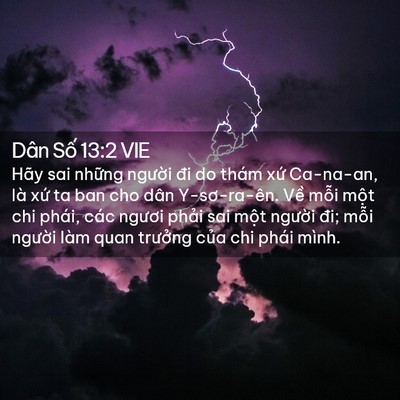 Picture 02 - Dân Số 13:2 VIE - Hãy sai những người đi do thám xứ - Bible Verse Picture