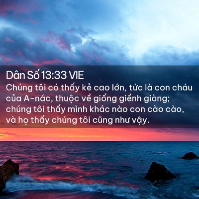 Picture 02 - Dân Số 13:33 VIE - Chúng tôi có thấy kẻ cao lớn, tức là - Bible Verse Picture