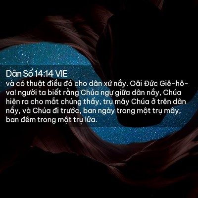 Picture 02 - Dân Số 14:14 VIE - và có thuật điều đó cho dân xứ nầy. - Bible Verse Picture