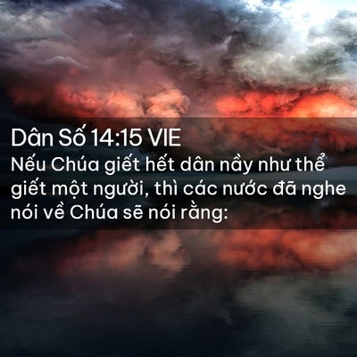 Picture 02 - Dân Số 14:15 VIE - Nếu Chúa giết hết dân nầy như thể - Bible Verse Picture