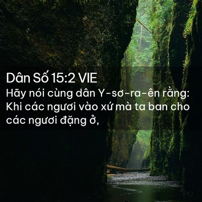 Picture 02 - Dân Số 15:2 VIE - Hãy nói cùng dân Y-sơ-ra-ên rằng: Khi - Bible Verse Picture