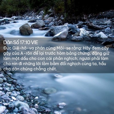 Picture 02 - Dân Số 17:10 VIE - Đức Giê-hô-va phán cùng Môi-se rằng: - Bible Verse Picture