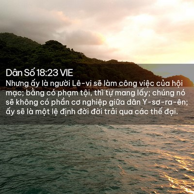 Picture 02 - Dân Số 18:23 VIE - Nhưng ấy là người Lê-vi sẽ làm công - Bible Verse Picture
