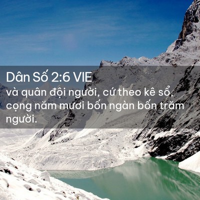 Picture 02 - Dân Số 2:6 VIE - và quân đội người, cứ theo kê sổ, - Bible Verse Picture