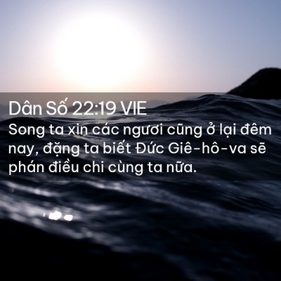 Picture 02 - Dân Số 22:19 VIE - Song ta xin các ngươi cũng ở lại đêm - Bible Verse Picture