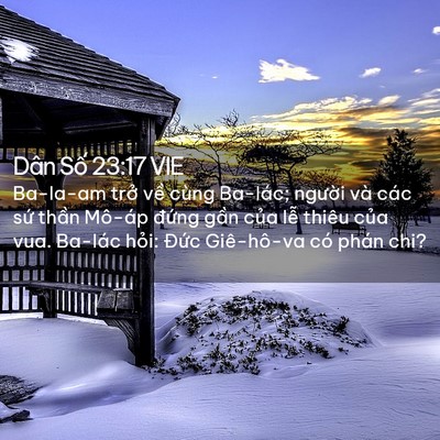 Picture 02 - Dân Số 23:17 VIE - Ba-la-am trở về cùng Ba-lác; người và - Bible Verse Picture
