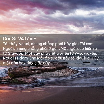 Picture 02 - Dân Số 24:17 VIE - Tôi thấy Người, nhưng chẳng phải bây - Bible Verse Picture