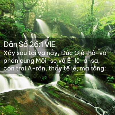 Picture 02 - Dân Số 26:1 VIE - Xảy sau tai vạ nầy, Đức Giê-hô-va - Bible Verse Picture