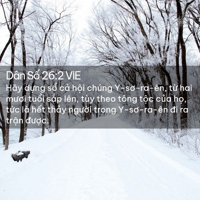 Picture 02 - Dân Số 26:2 VIE - Hãy dựng sổ cả hội chúng Y-sơ-ra-ên, - Bible Verse Picture