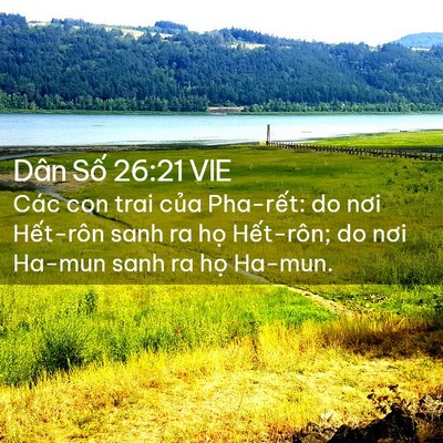 Picture 02 - Dân Số 26:21 VIE - Các con trai của Pha-rết: do nơi Hết-rôn - Bible Verse Picture