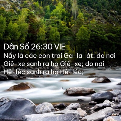 Picture 02 - Dân Số 26:30 VIE - Nầy là các con trai Ga-la-át: do nơi - Bible Verse Picture
