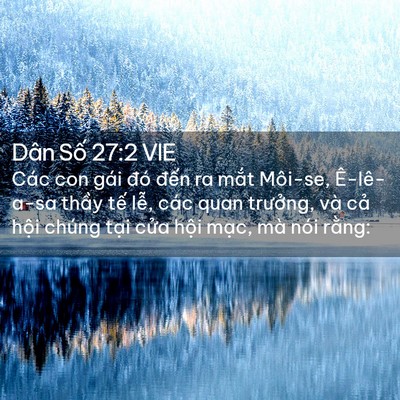 Picture 02 - Dân Số 27:2 VIE - Các con gái đó đến ra mắt Môi-se, - Bible Verse Picture