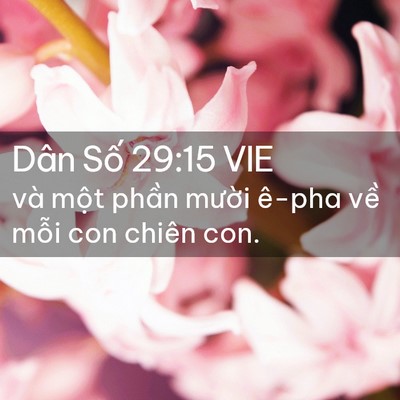 Picture 02 - Dân Số 29:15 VIE - và một phần mười ê-pha về mỗi con - Bible Verse Picture