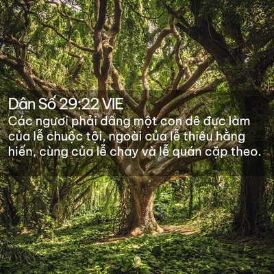 Picture 02 - Dân Số 29:22 VIE - Các ngươi phải dâng một con dê đực - Bible Verse Picture