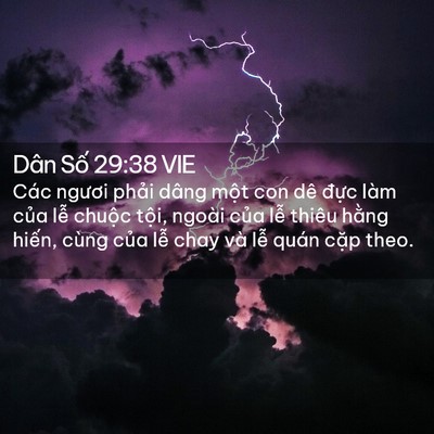 Picture 02 - Dân Số 29:38 VIE - Các ngươi phải dâng một con dê đực - Bible Verse Picture