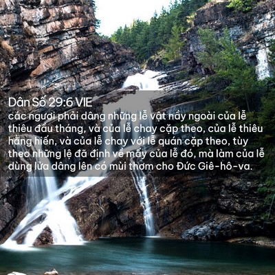 Picture 02 - Dân Số 29:6 VIE - các ngươi phải dâng những lễ vật - Bible Verse Picture