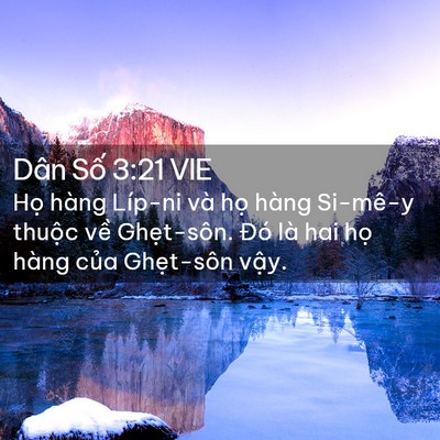 Picture 02 - Dân Số 3:21 VIE - Họ hàng Líp-ni và họ hàng Si-mê-y - Bible Verse Picture