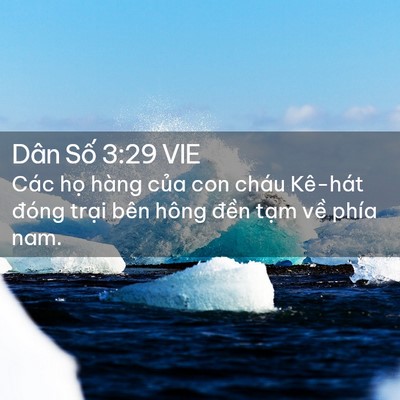 Picture 02 - Dân Số 3:29 VIE - Các họ hàng của con cháu Kê-hát đóng - Bible Verse Picture