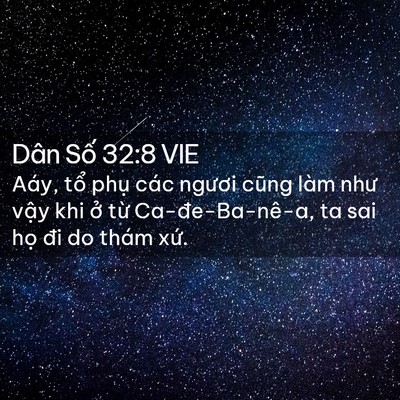 Picture 02 - Dân Số 32:8 VIE - Aáy, tổ phụ các ngươi cũng làm như - Bible Verse Picture
