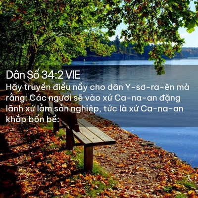 Picture 02 - Dân Số 34:2 VIE - Hãy truyền điều nầy cho dân Y-sơ-ra-ên - Bible Verse Picture