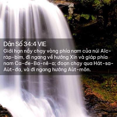 Picture 02 - Dân Số 34:4 VIE - Giới hạn nầy chạy vòng phía nam của - Bible Verse Picture