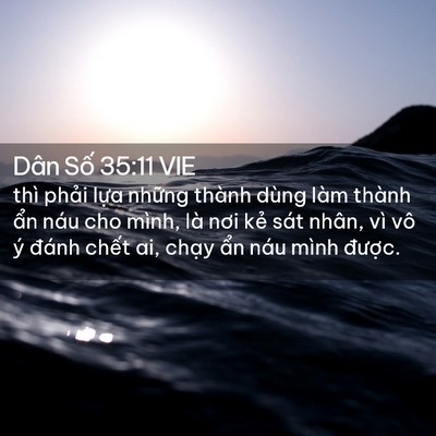 Picture 02 - Dân Số 35:11 VIE - thì phải lựa những thành dùng làm - Bible Verse Picture