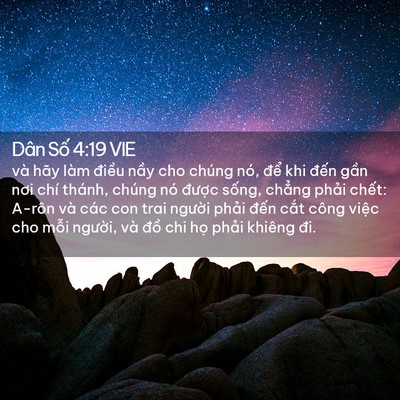 Picture 02 - Dân Số 4:19 VIE - và hãy làm điều nầy cho chúng nó, để - Bible Verse Picture