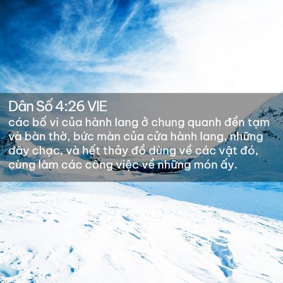 Picture 02 - Dân Số 4:26 VIE - các bố vi của hành lang ở chung quanh - Bible Verse Picture