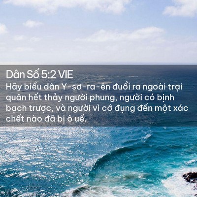 Picture 02 - Dân Số 5:2 VIE - Hãy biểu dân Y-sơ-ra-ên đuổi ra ngoài - Bible Verse Picture