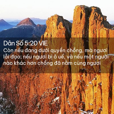 Picture 02 - Dân Số 5:20 VIE - Còn nếu đang dưới quyền chồng, mà - Bible Verse Picture