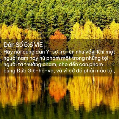 Picture 02 - Dân Số 5:6 VIE - Hãy nói cùng dân Y-sơ-ra-ên như vầy: Khi - Bible Verse Picture