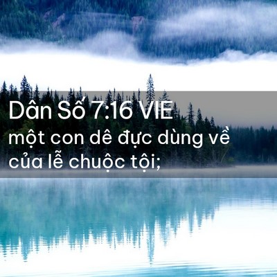 Picture 02 - Dân Số 7:16 VIE - một con dê đực dùng về của lễ - Bible Verse Picture
