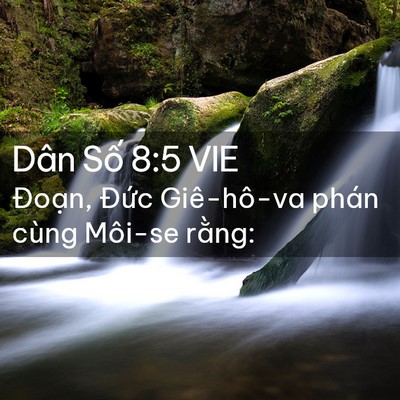 Picture 02 - Dân Số 8:5 VIE - Đoạn, Đức Giê-hô-va phán cùng Môi-se - Bible Verse Picture