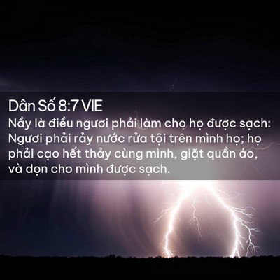 Picture 02 - Dân Số 8:7 VIE - Nầy là điều ngươi phải làm cho họ - Bible Verse Picture