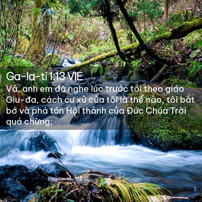 Picture 02 - Ga-la-ti 1:13 VIE - Vả, anh em đã nghe lúc trước tôi theo - Bible Verse Picture