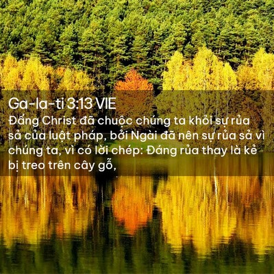 Picture 02 - Ga-la-ti 3:13 VIE - Đấng Christ đã chuộc chúng ta khỏi sự - Bible Verse Picture