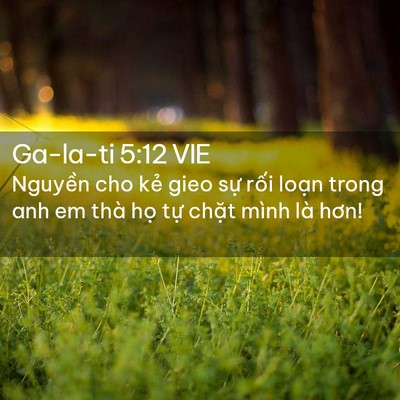 Picture 02 - Ga-la-ti 5:12 VIE - Nguyền cho kẻ gieo sự rối loạn trong - Bible Verse Picture
