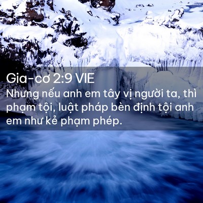 Picture 02 - Gia-cơ 2:9 VIE - Nhưng nếu anh em tây vị người ta, thì - Bible Verse Picture