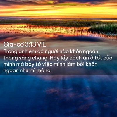 Picture 02 - Gia-cơ 3:13 VIE - Trong anh em có người nào khôn ngoan thông - Bible Verse Picture