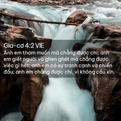 Picture 02 - Gia-cơ 4:2 VIE - Anh em tham muốn mà chẳng được chi; anh - Bible Verse Picture
