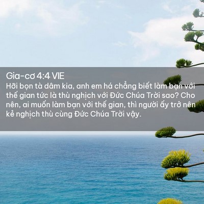 Picture 02 - Gia-cơ 4:4 VIE - Hỡi bọn tà dâm kia, anh em há chẳng - Bible Verse Picture