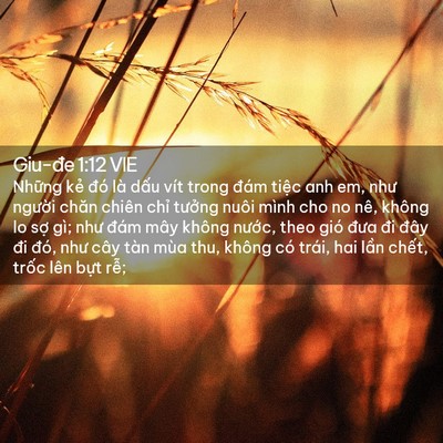 Picture 02 - Giu-đe 1:12 VIE - Những kẻ đó là dấu vít trong đám - Bible Verse Picture