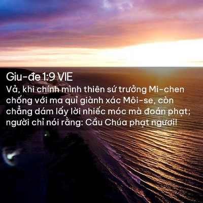 Picture 02 - Giu-đe 1:9 VIE - Vả, khi chính mình thiên sứ trưởng - Bible Verse Picture