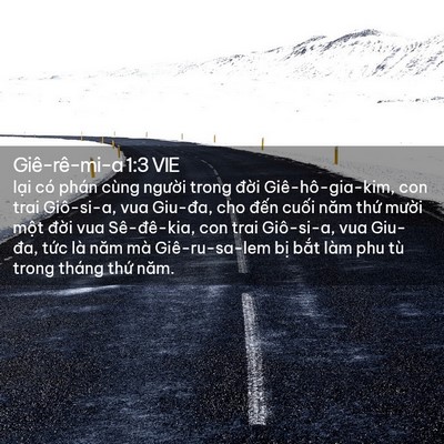 Picture 02 - Giê-rê-mi-a 1:3 VIE - lại có phán cùng người trong đời - Bible Verse Picture