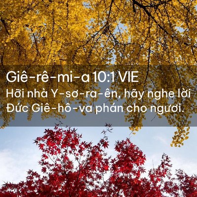 Picture 02 - Giê-rê-mi-a 10:1 VIE - Hỡi nhà Y-sơ-ra-ên, hãy nghe lời Đức - Bible Verse Picture
