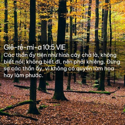 Picture 02 - Giê-rê-mi-a 10:5 VIE - Các thần ấy tiện như hình cây chà là, - Bible Verse Picture