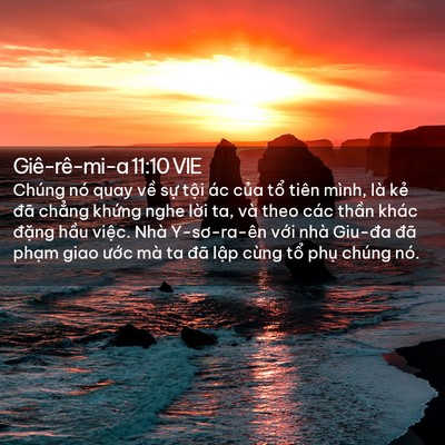 Picture 02 - Giê-rê-mi-a 11:10 VIE - Chúng nó quay về sự tội ác của tổ - Bible Verse Picture