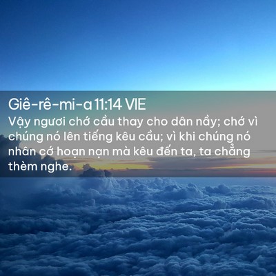 Picture 02 - Giê-rê-mi-a 11:14 VIE - Vậy ngươi chớ cầu thay cho dân nầy; - Bible Verse Picture